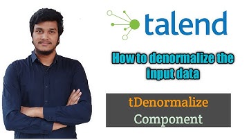 60.How to de-normalize the input data l tDenormalize Component l Talend Open Studio