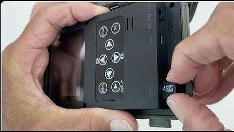 How to remove and insert microSD card in Digital Wildlife camera