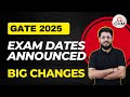 GATE 2025 EXAM DATES | BIG CHANGES by IIT Roorkee #gate2025 #gateexam #iitroorkee #examdate