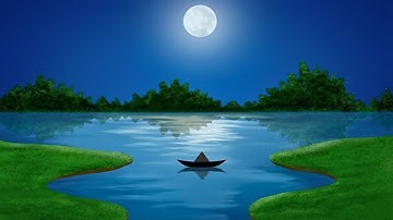 MS Paint Landscape Drawing | Easy Scenery Art