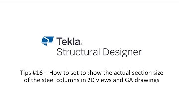 Tekla Structural Designer: Tips #16 – How to get the steel columns drawn to its actual section size
