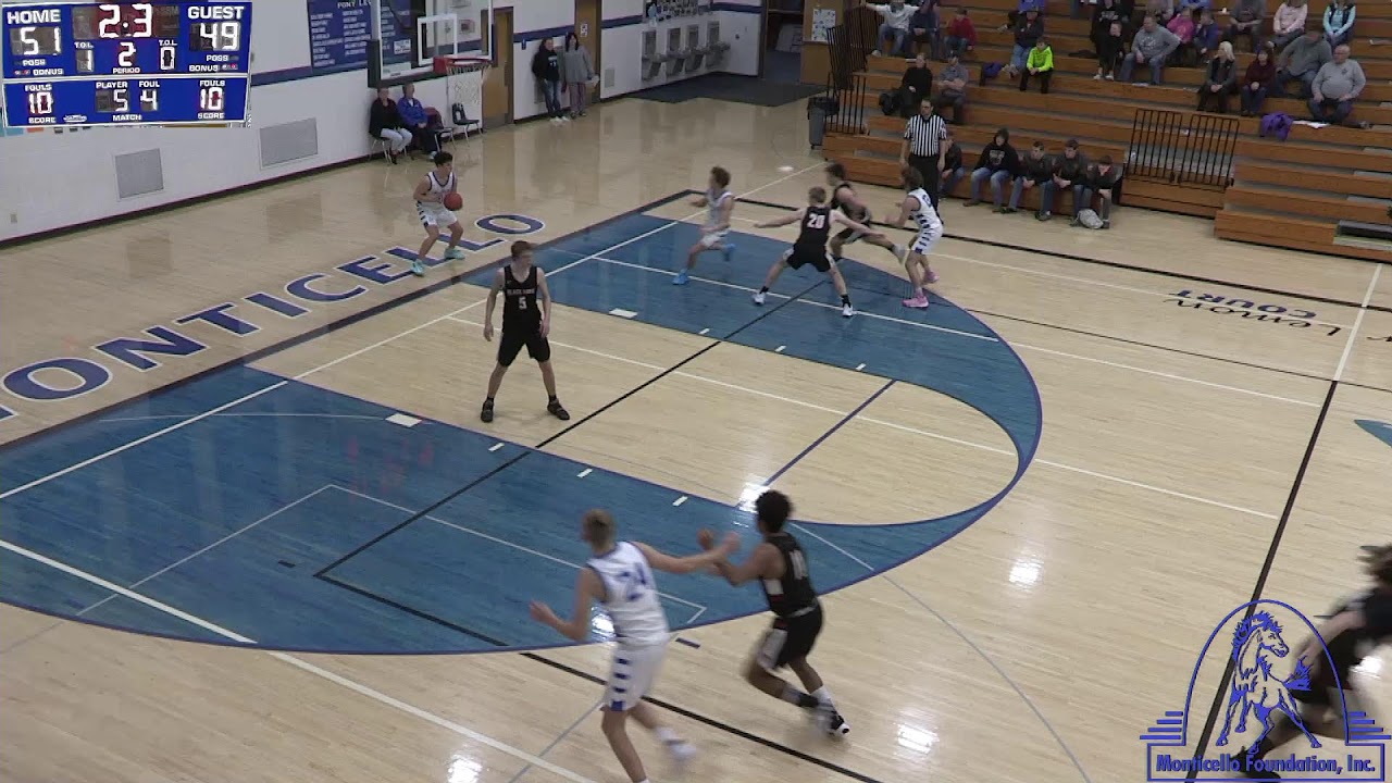 Monticello Girls Basketball vs Blackhawk YouTube