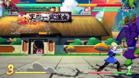 DBFZ: Android 18 7.5k Combo (1 bar start)