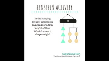 What does each shape weigh? #tiffany #supereasymath #math #einsteinactivity #mobile #balance