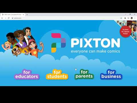 Create your own comics online for free-How to use Pixton Pt 1