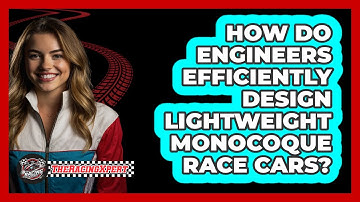 How Do Engineers Efficiently Design Lightweight Monocoque Race Cars? - The Racing Xpert