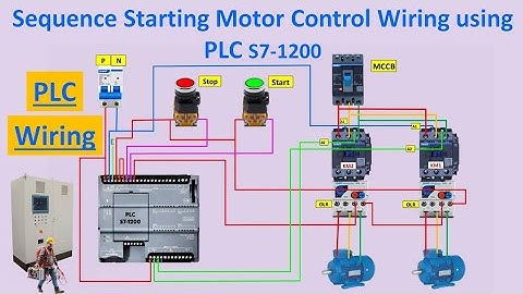 Sequential Motor Control Wiring Diagram Using PLC S7-1200 | Step-by-Step Guide @Electricalgenius
