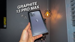 iPhone 13 Pro Max Graphite Unboxing & First Impressions + Cinematic Mode