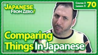 ⁣Comparing Things in Japanese - Japanese From Zero! Video 70