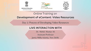 Online Training: Day 2: Process of Developing Video Resources