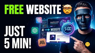 I Created a FREE Website with AI in Just 5 Minutes 🤯 (No Coding)