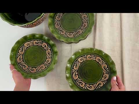Набір керамічного посуду для куті на 6 осіб Шляхтянський, видео 1