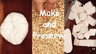 How to MAKE Tofu at home and PRESERVE it for weeks