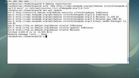 How to install MongoDB on Linux Debian Stretch