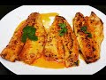 Sea bass with lemon butter sauce  how to cook sea bass in pan  fry sea bass  fry fish recipe