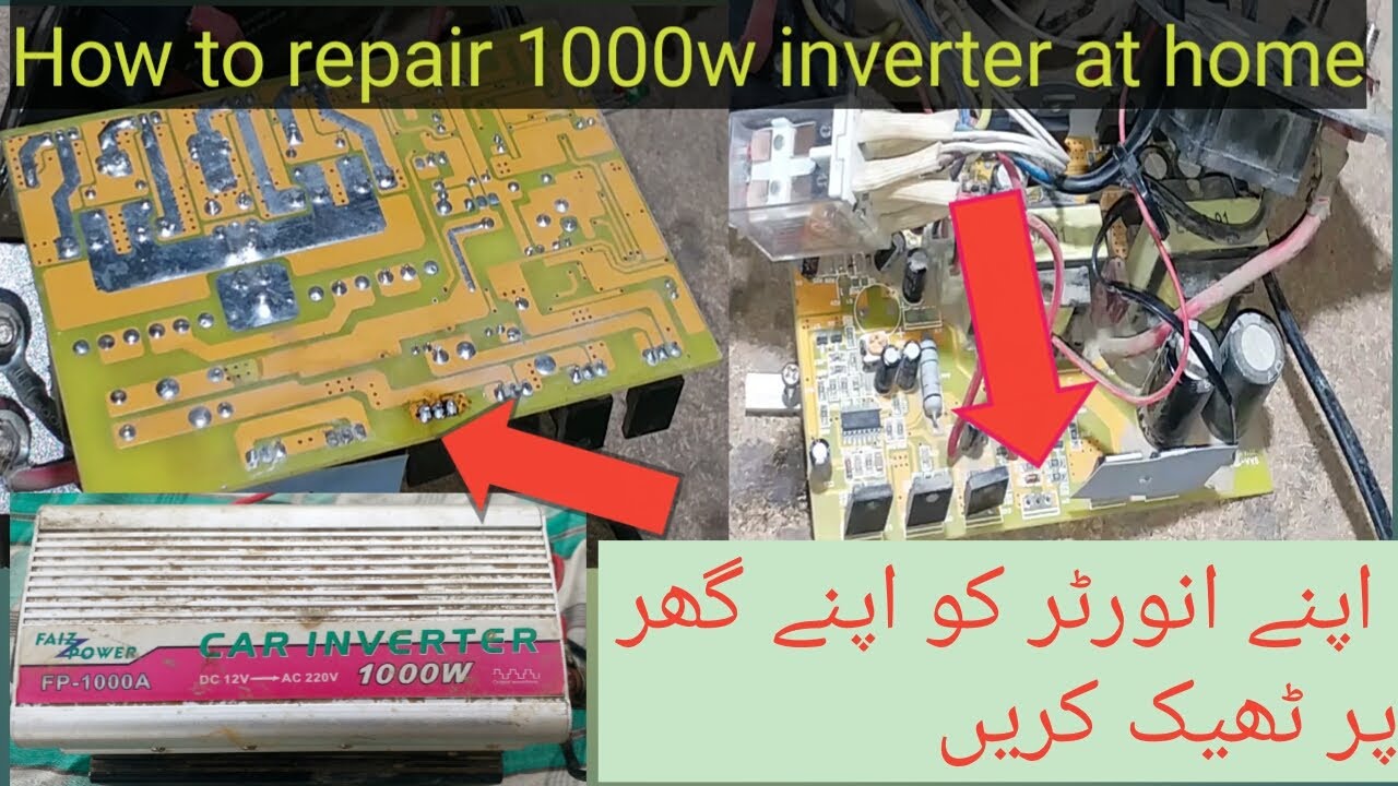 HOW TO REPAIR 1000W INVERTER AT HOME/CHANGE IRF 740 - YouTube
