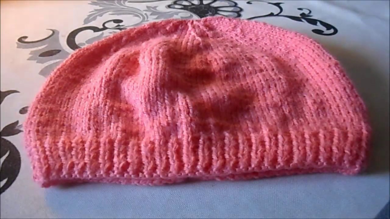 tuto tricot bonnet 3-6 mois 
