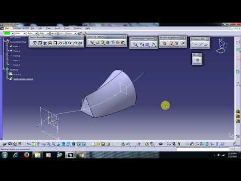 MULTI SECTION SOLID part II IN CATIA V5