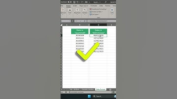 Convert Numbers to Dates Trick! #shorts