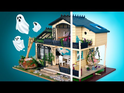 Видео: Как построить миниатюрный дом с привидениями