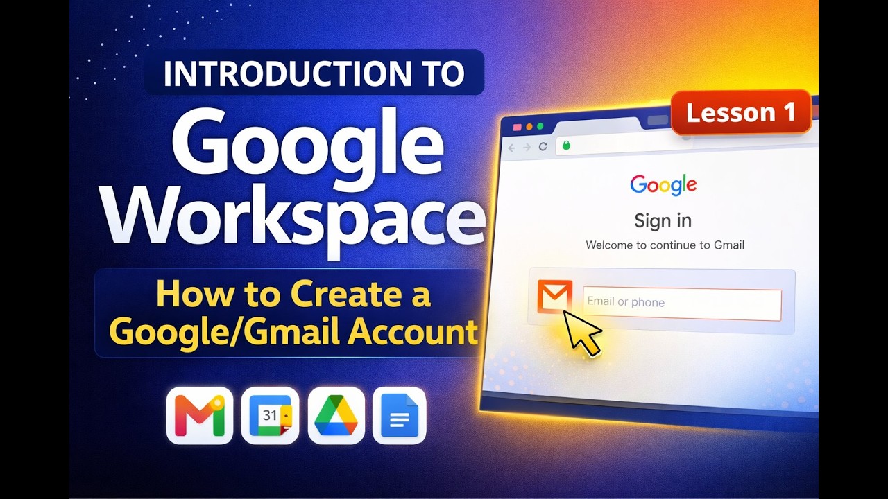 Introduction to Google Workspace | How to Create a Google/Gmail Account | Lesson 1 | IOTA Academy