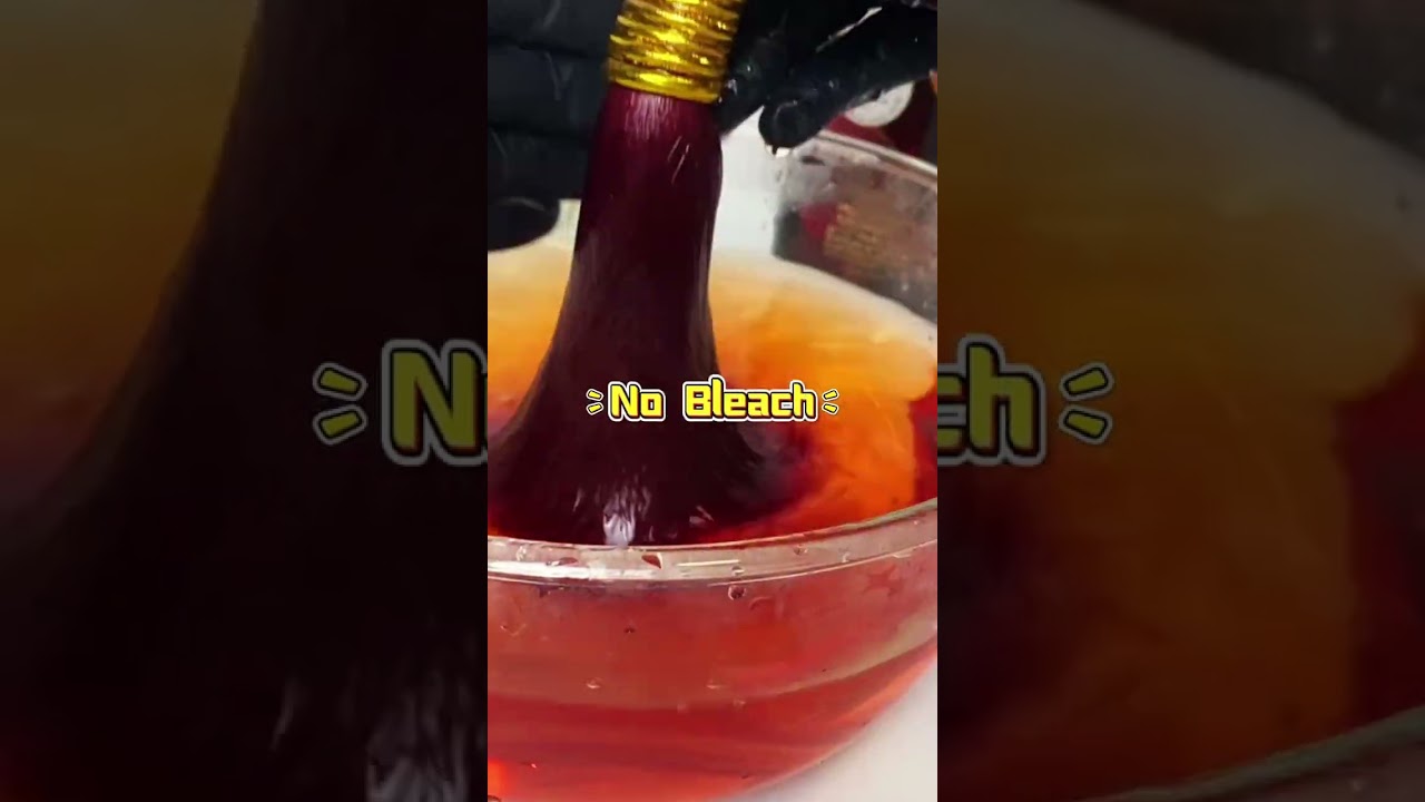 Vibrant Red Hair Dye Shampoo Without Bleach 