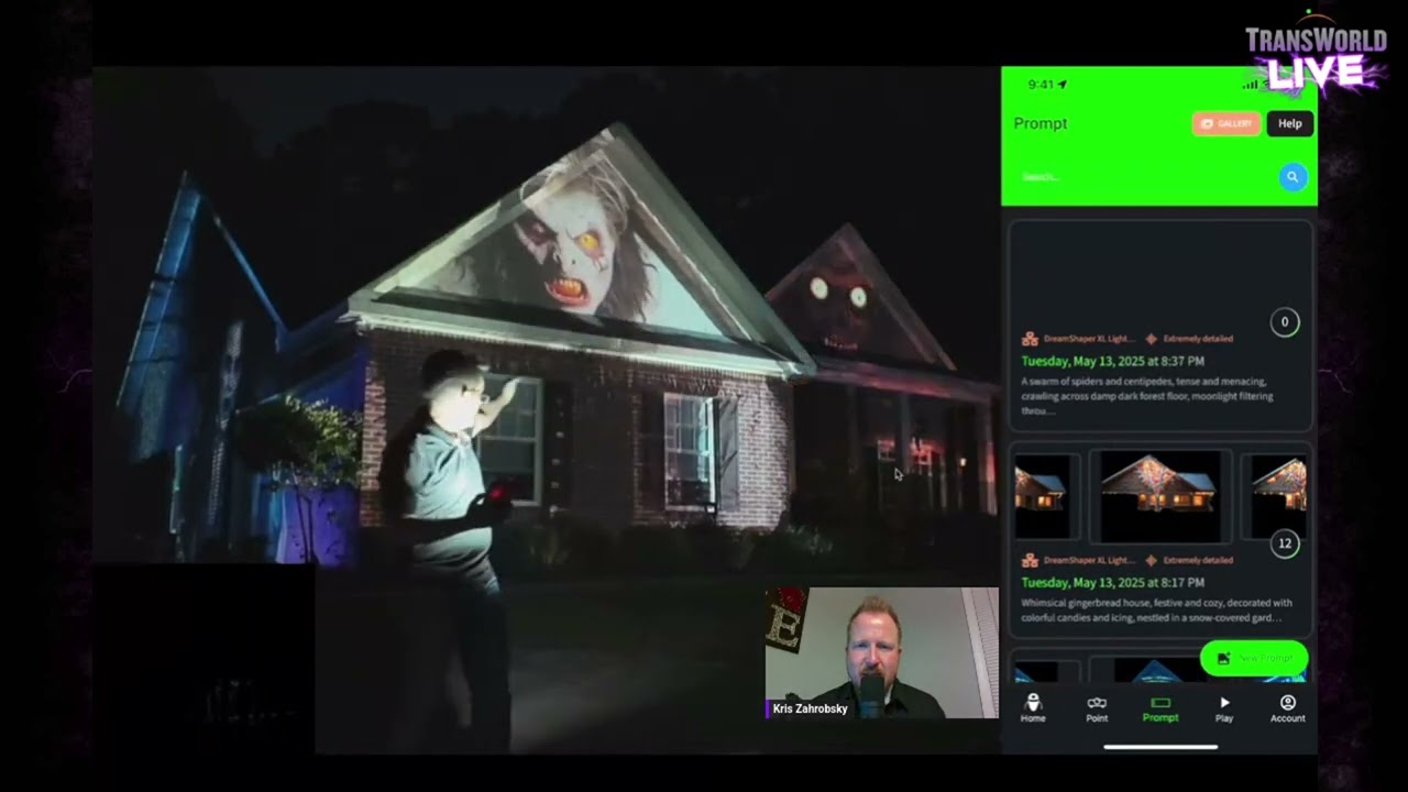 IllumiBot - Projection Mapping Technology Product Demo -  TransWorld Live