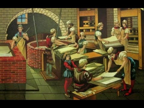 صناعة الورق يدويا قديما     