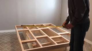 Explanation of measurements for floating bed | full size bed