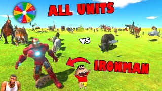 IRONMAN vs ALL ARBS UNITS in LUCKY MYSTERY SPIN BATTLES with SHINCHAN vs CHOP vs AMAAN-T