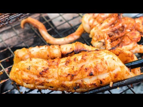 🦑 MỰC MỘT NẮNG NƯỚNG SA TẾ | Cách làm MỰC NƯỚNG SA TẾ ngon ngọt cay kích thích vị giác BY CÔ BA