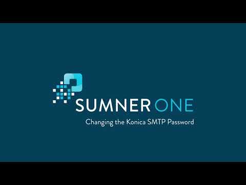 Changing Konica Minolta SMTP Password