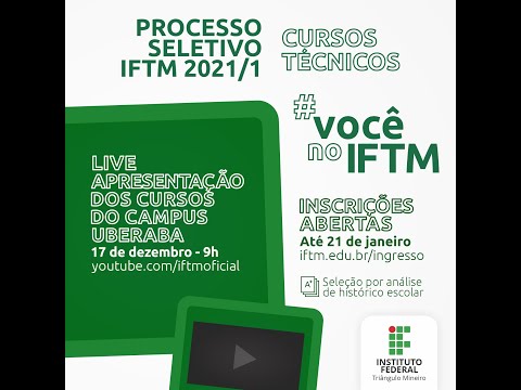 IFTM abre processo seletivo para cursos de graduação com ingresso