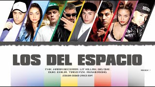 Los Del Espacio (Color Coded Lyrics / Letra Esp)