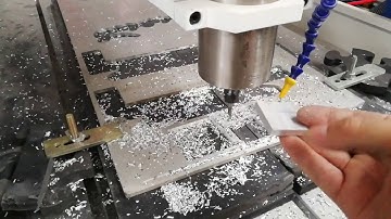 Acctek AKG6090 desktop mini cnc cutting Alum  test