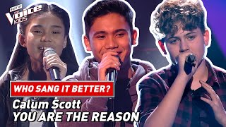 Miniatura del video "Who sang Calum Scott's "You Are The Reason" the best? | The Voice Kids"