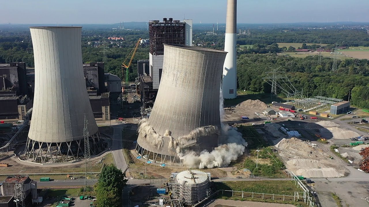 Sprengung Kühlturm Kraftwerk Scholven 06.09.2025