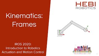 4. Kinematics (IROS 2020 Tutorial Series)