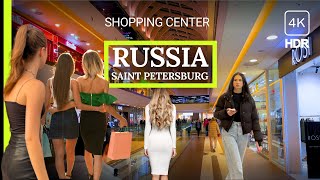 Sneak Peek at Russians  Attractive Girls after Sanctions in Saint Petersburg Shopping Center