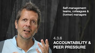 4.3.6 Accountability and peer pressure (Self-management: teams, colleagues and former managers)