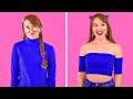 TRUQUES DIY PARA ROUPAS || Ideias De Transformação De Roupas Para Garotas Por 123 GO!