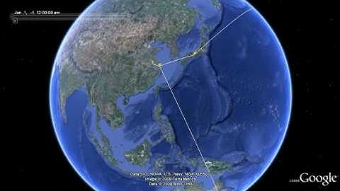 GPS Log - KML import demo in Google Earth