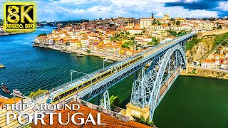 Beautiful Trip to PORTUGAL 8K ULTRA HD 60fps - Best Places with Relaxing Music 8K TV