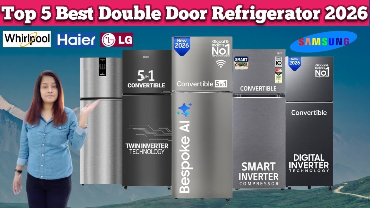 (New 2026) 5 Best Double Door Refrigerator 2026 / Top 5 Double Door ...