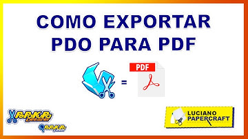 Como exportar arquivos PDO para PDF - Luciano Papercraft
