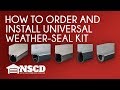 How to Order and Install Universal Garage Door Weather Seal Kits