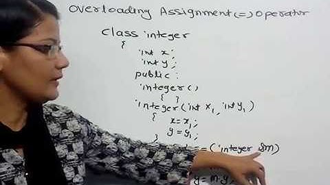 Overloading Assignment (=) Operator in  C++ lec-29