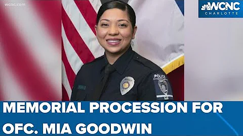 Memorial procession for fallen CMPD Officer Mia Go...