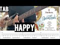SpecialThanks - happy/ベース/初心者/弾いてみた/かっこいい曲/tab譜/bass cover