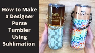 Designer Bag Purse Tumbler